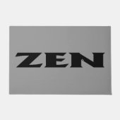 Zen zwarte grijze deurmat (Voorkant)