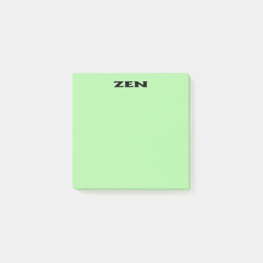 Zen zwarte groene notitieblokken post-it® notes (Voorkant)