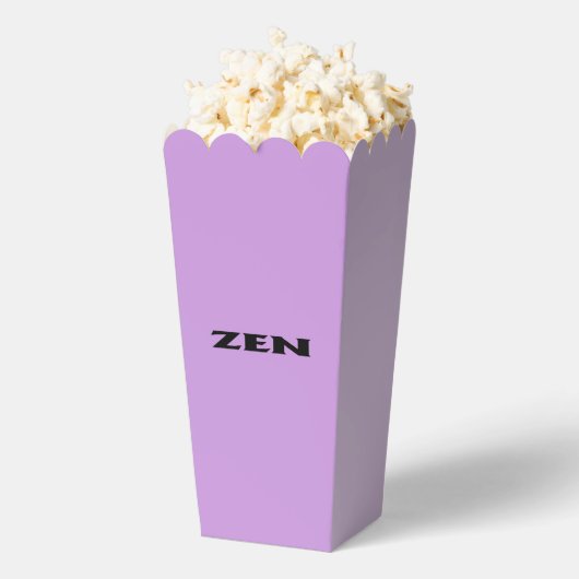 Zen zwarte lila popcorn dozen bedankdoosjes (Popped)