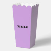 Zen zwarte lila popcorn dozen bedankdoosjes (Voorkant)