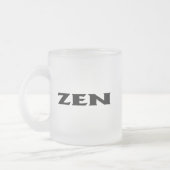 Zen zwarte matte mok (Links)