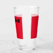 Zen zwarte rode glazen tumbler (Links)