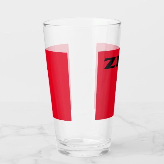 Zen zwarte rode glazen tumbler (Rechts)