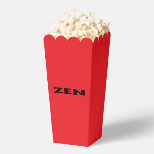 Zen zwarte rode popcorn dozen bedankdoosjes (Popped)