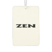 Zen zwarte witte auto luchtverfrisser (Achterkant)