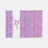 Zena gepersonaliseerde Z-naam betekent kinder deke Fleece Deken (Voorkant (Horizontaal))