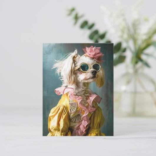 Zena Maltese Briefkaart (Staand voorkant)