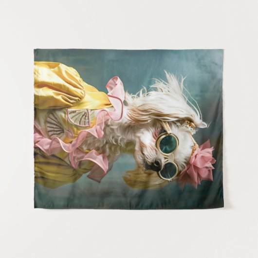 Zena Maltese Wandkleed (Voorkant (horizontaal))