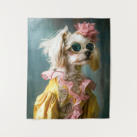 Zena Maltese Wandkleed (Voorkant)