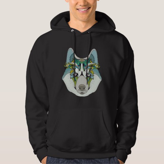 Zenart Patterned Husky Hoodie (Voorkant)