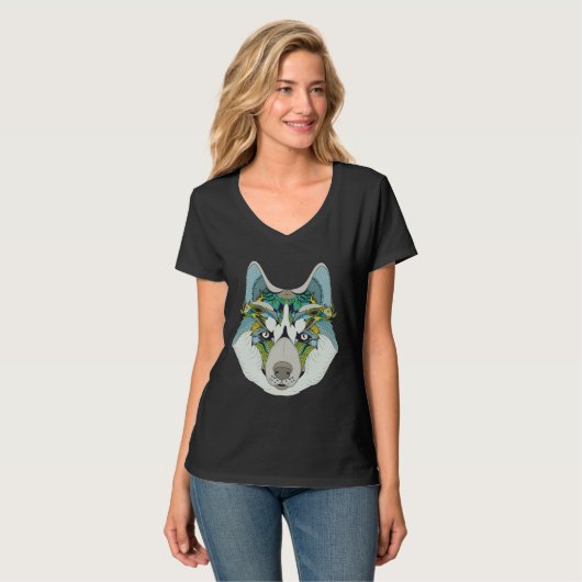 Zenart Patterned Husky T-shirt (Voorkant volledig)