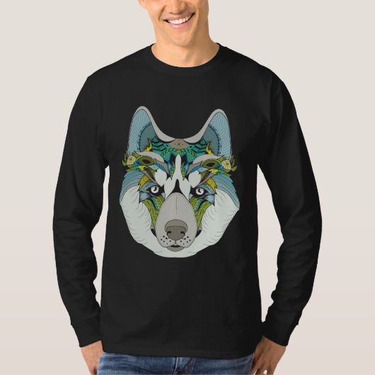 Zenart Patterned Husky T-shirt (Voorkant)