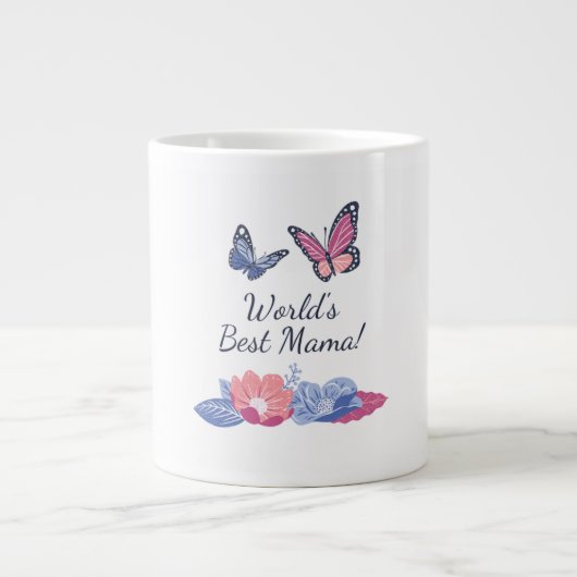 "ZenBloom: rustige elegantie in elke Grote Koffiekop (Voorkant)