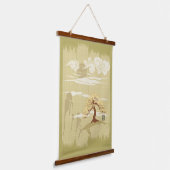 zenbonsai-boom hangend wandkleed (Gebogen)