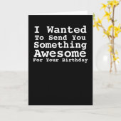 Zend je iets Geweldige voor je verjaardag Kaart (Gele Bloem)