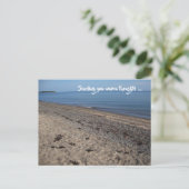 Zend u Warm Dekken van het Beach Briefkaart (Staand voorkant)