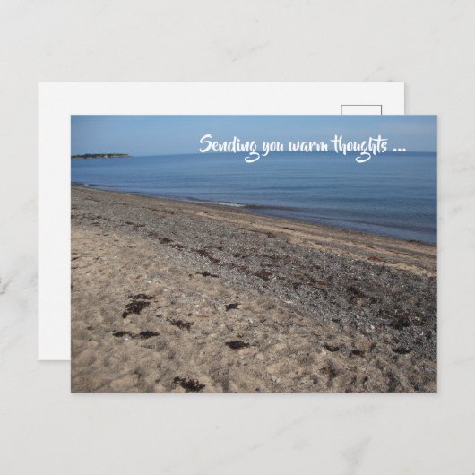 Zend u Warm Dekken van het Beach Briefkaart (Voorkant / Achterkant)