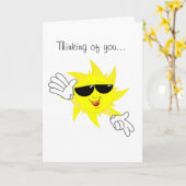 Zend wat zonneschijn Denkend aan je Kaart (Gele Bloem)