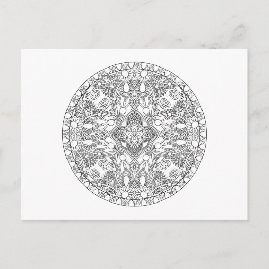 Zendala Design Briefkaart (Voorkant)