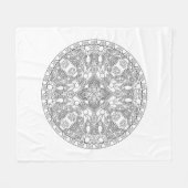 Zendala Design Fleece Deken (Voorkant (Horizontaal))