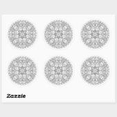 Zendala Design Ronde Sticker (Vel)