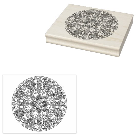 Zendala Design Rubberstempel (Gestempeld)