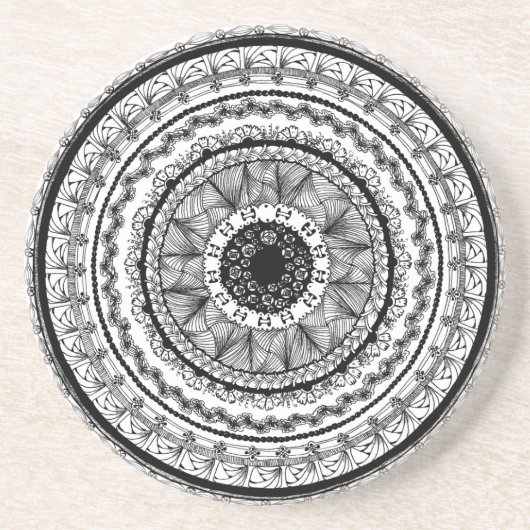 Zendala "Vanity" Sandstone Drink Onderzetter (Voorkant)