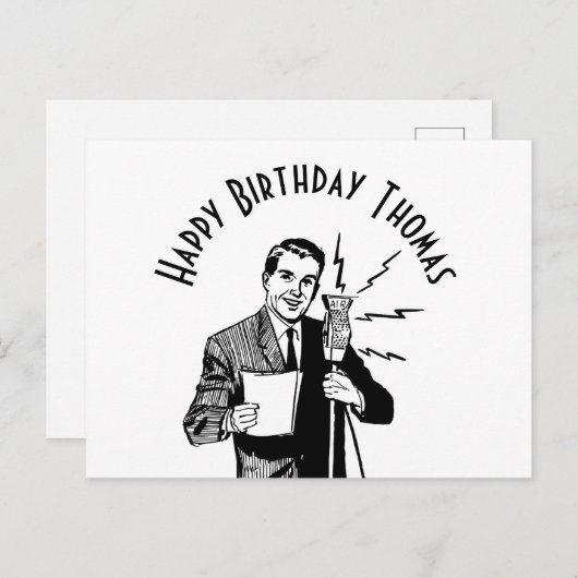  zenddag radiozender briefkaart (Voorkant / Achterkant)