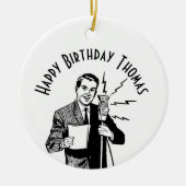  zenddag radiozender keramisch ornament (Voorkant)