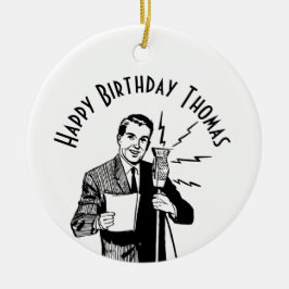 zenddag radiozender keramisch ornament