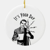  zenddag radiozender keramisch ornament (Achterkant)