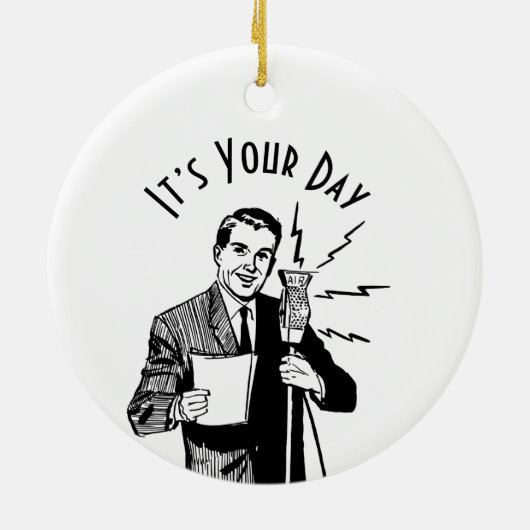  zenddag radiozender keramisch ornament (Achterkant)