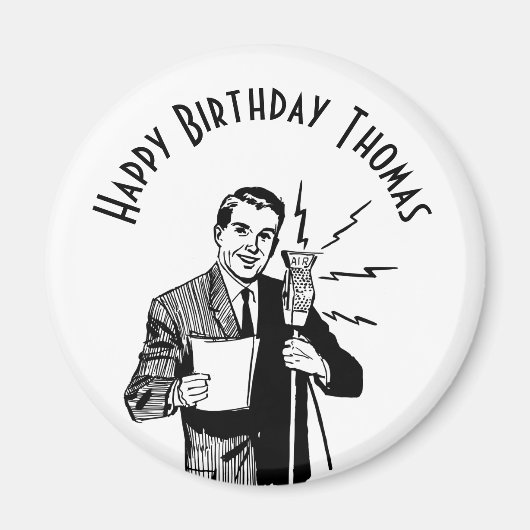 zenddag radiozender magneet (Voorkant)