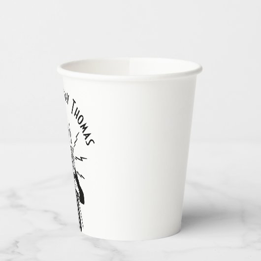  zenddag radiozender papieren bekers (Links)