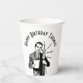  zenddag radiozender papieren bekers (Voorkant)