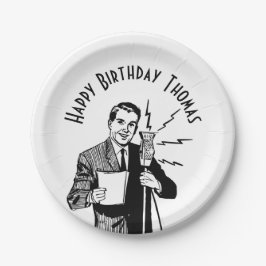 zenddag radiozender papieren bordje