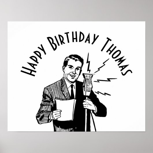  zenddag radiozender poster (Voorkant)