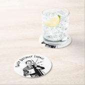 zenddag radiozender ronde kartonnen onderzetter (Insitu)