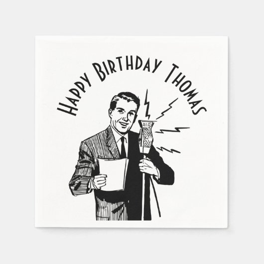  zenddag radiozender servet (Voorkant)