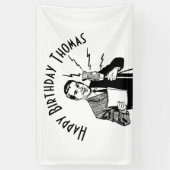  zenddag radiozender spandoek (Verticaal)