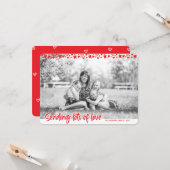 Zendende veel Liefde, familiekaart Foto Valentijn Kaart (Voorkant / Achterkant in situ)