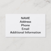 Zendgenziekenhuis Visitekaartjes (Achterkant)