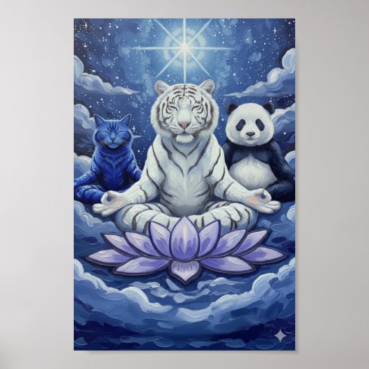 ZenDierenPortret Poster (Voorkant)