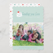 Zending you Love Valentijnsdag Kaart (Voorkant / Achterkant)