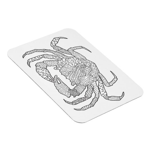 Zendoodle Crab Magneet (Rechterzijde)