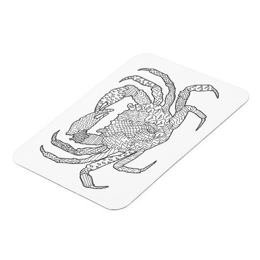Zendoodle Crab Magneet (Linkerzijde)