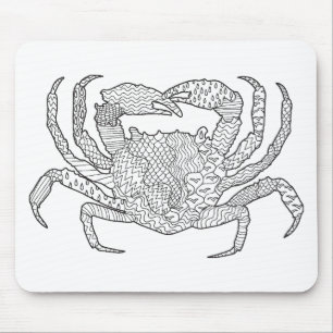 Zendoodle Crab Muismat