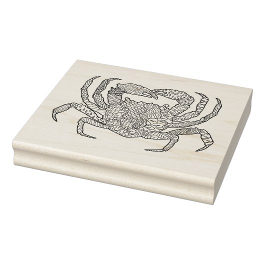 Zendoodle Crab Rubberstempel (Stempel)