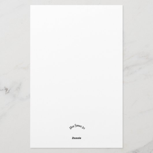 Zendoodle Mandala Header 2 Briefpapier (Achterkant)