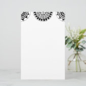 Zendoodle Mandala Header 3 Briefpapier (Staand voorkant)